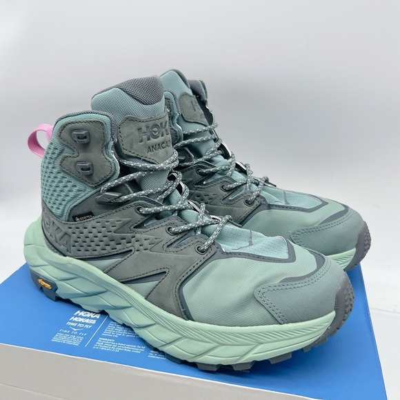 Hoka One One Anacapa 2 Mid GTX Hiking Shoe Boots Trellis Mist Green Women US 9.5 - Picture 3 of 13